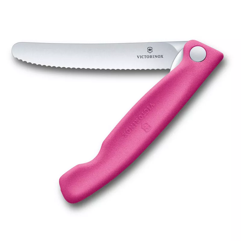 Składany nóż do warzyw i owoców Swiss Classic Victorinox - różowy (67836F5B11)