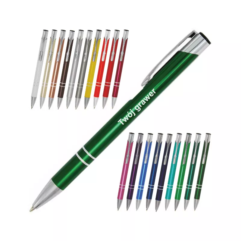 Długopis metalowy Cosmo - zielony (COSMO-12)