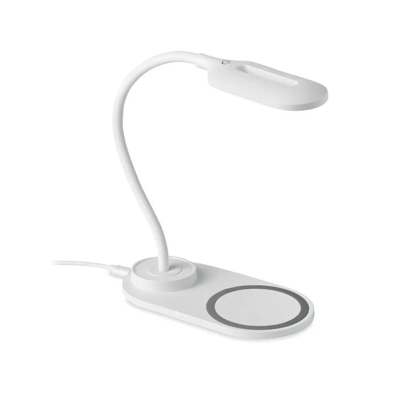 Lampka biurkowa z ładowarką bezprzewodową 10W SATURN - Bialy (MO6349-06)
