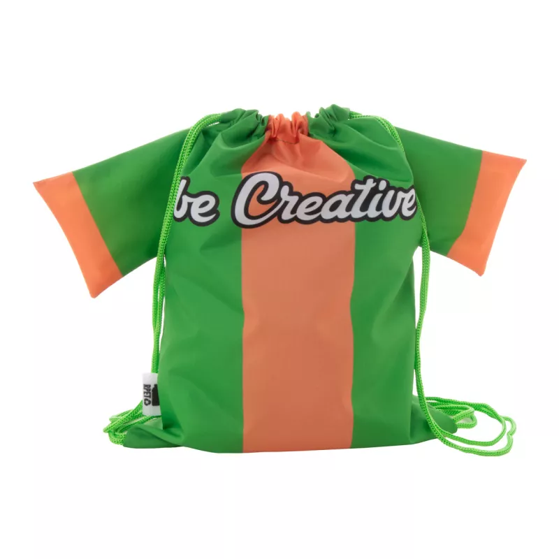 CreaDraw T Kids RPET personalizowany worek ze sznurkami dla dzieci - zielony (AP716553-07)