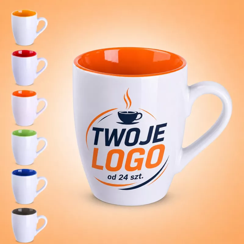 Kubek reklamowy Ilona Duo 300 ml - pomarańczowy (M/508-POMARAŃCZOWY)