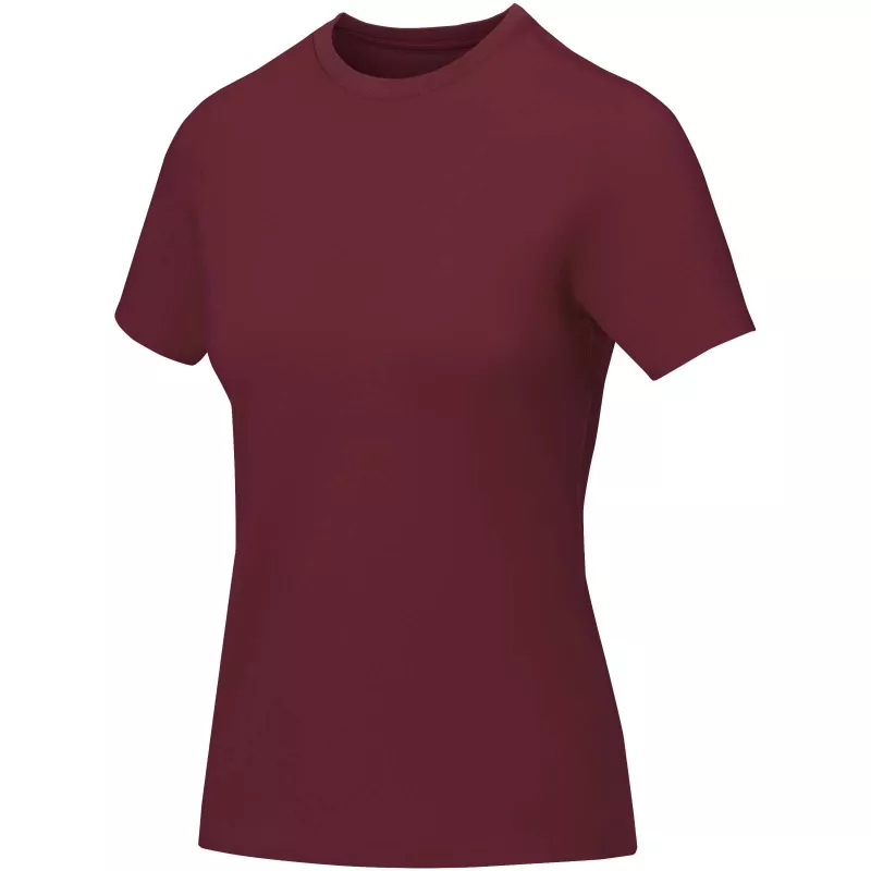 Damski t-shirt Nanaimo z krótkim rękawem - Głęboki bordowy (38012-DPBURGUN)