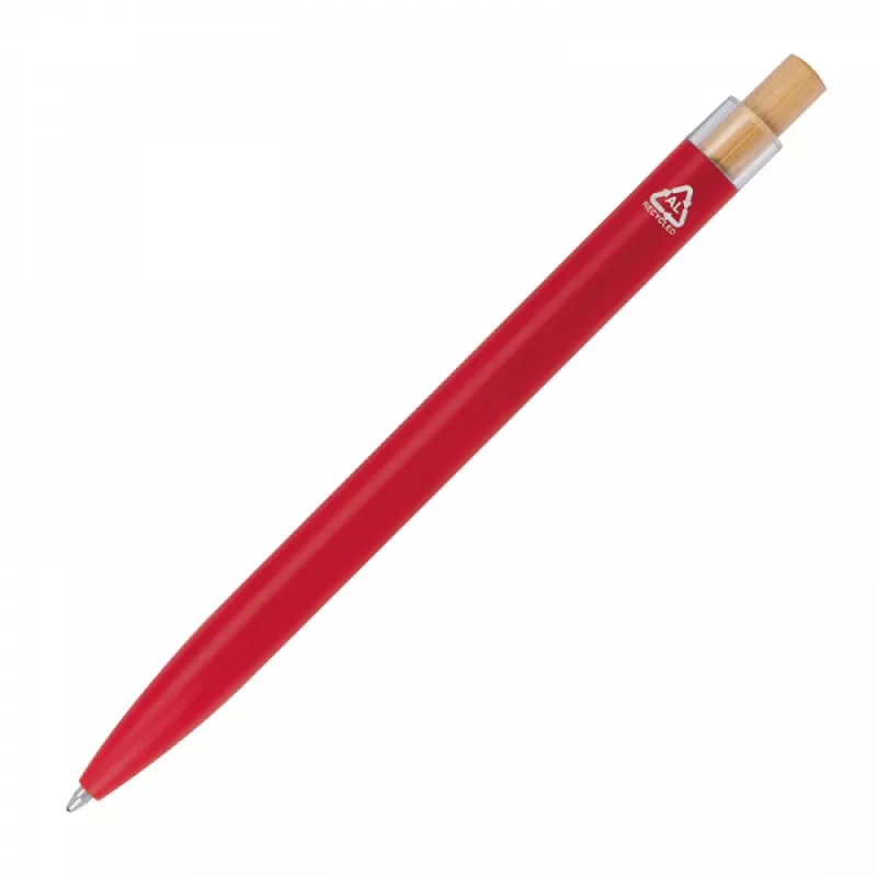 Długopis z aluminium z recyklingu - czerwony (1384505)