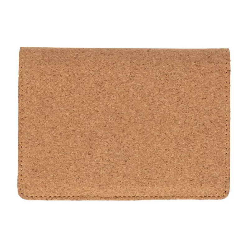 Korkowe etui na karty kredytowe i paszport, ochrona RFID - brązowy (P820.459)