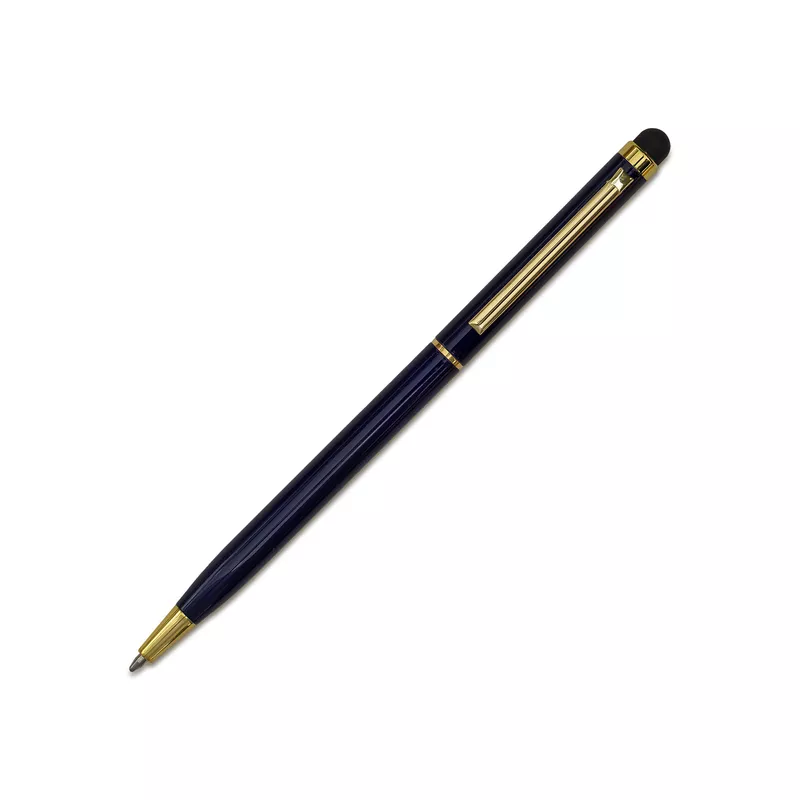Długopis aluminiowy Touch Tip Gold - granatowy (R73409.42)