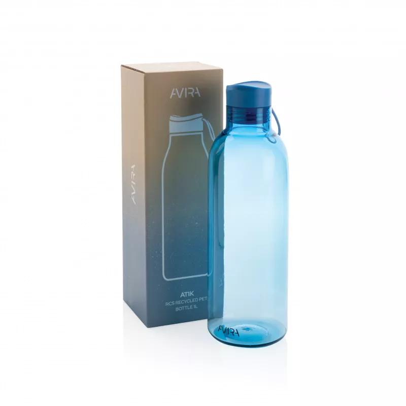 Butelka sportowa 1000 ml Avira Atik z RPET - niebieski (P438.045)