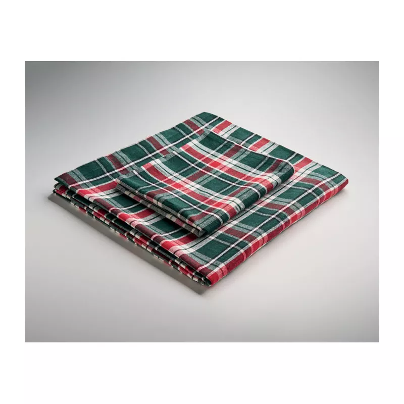 Obrus 140x180 cm z 4 serwetkami 200 g/m² SANTABLE - Wielokolorowy (CX1599-99)