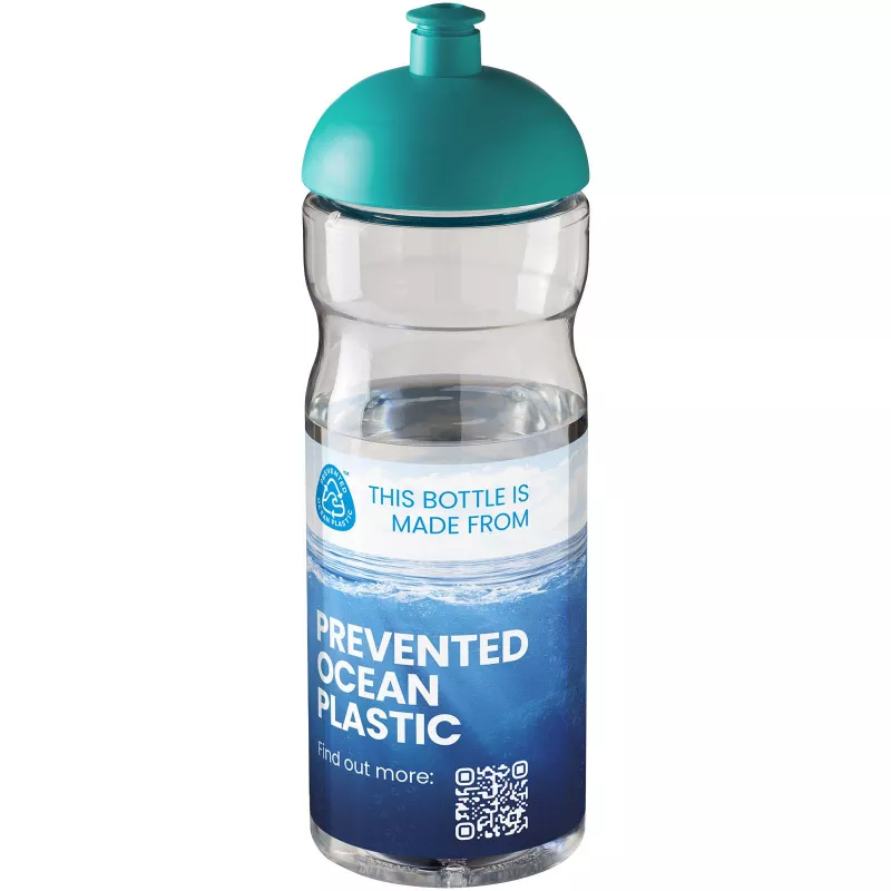 Bidon H2O Eco z wypukłym wieczkiem 650 ml - Błękitny-Przezroczysty (21009895)