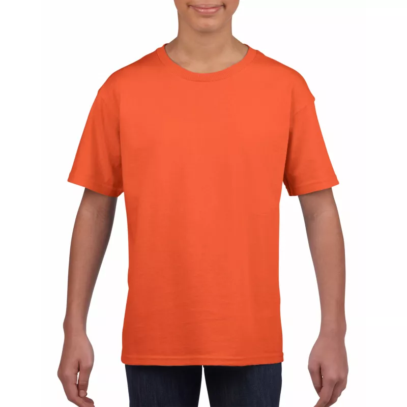 Koszulka bawełniana 150 g/m² Gildan SoftStyle™ - DZIECIĘCA - Orange (64000B-ORANGE)
