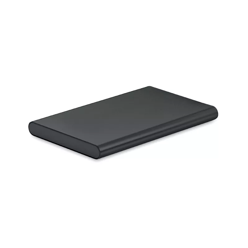 Powerbank płaski 4000 mAh aluminiowy POWERFLAT C - Czarny (MO6825-03)