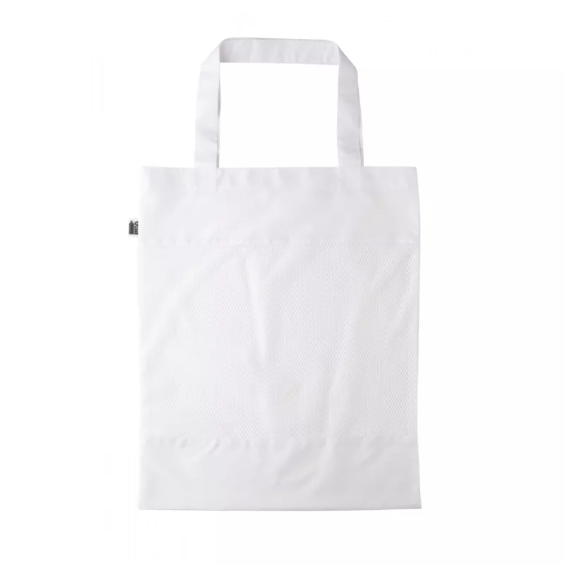 SuboShop Mesh RPET personalizowana torba na zakupy - biały (AP716401)