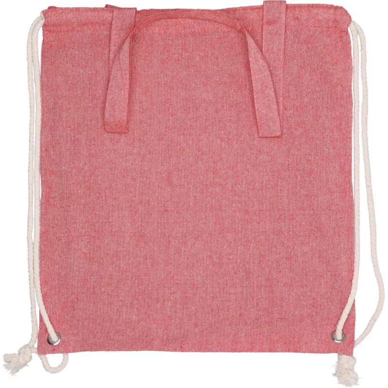 Torba bawełniana z długimi uszami z recyklingu 140 g/m2 ADDISON - czerwony (254305)