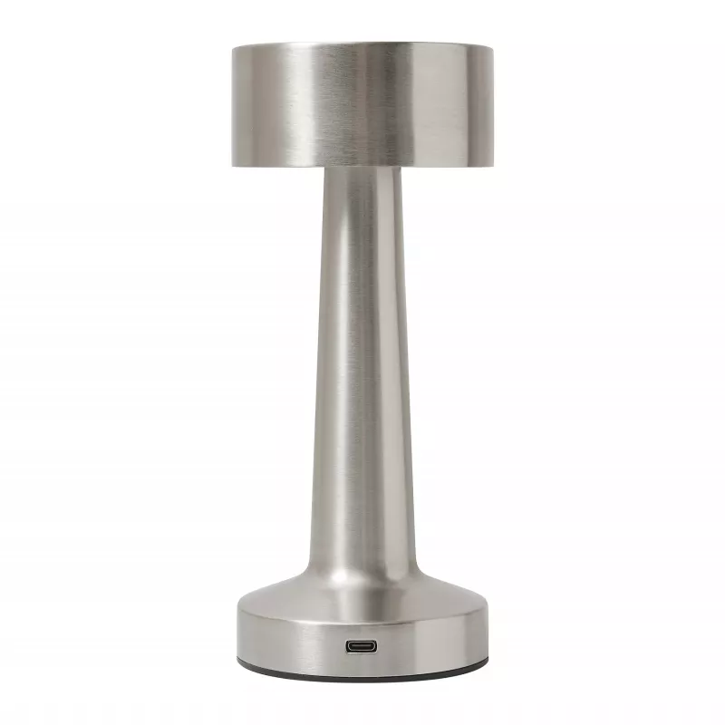 Lampa stołowa MUSHROOM ze stali nierdzewnej - srebrny (56-0903071)