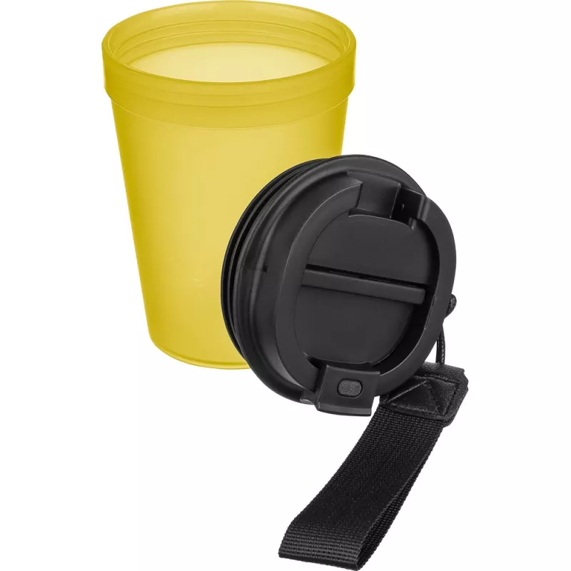 Kubek podróżny 350 ml - żółty (VB287-08)