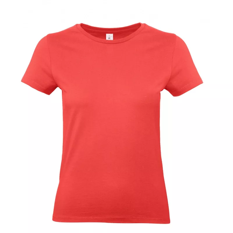 Damska koszulka reklamowa 185 g/m² B&C #E190 / WOMEN - Susnet orange (236) (TW04T/E190-SUNSET ORANGE)