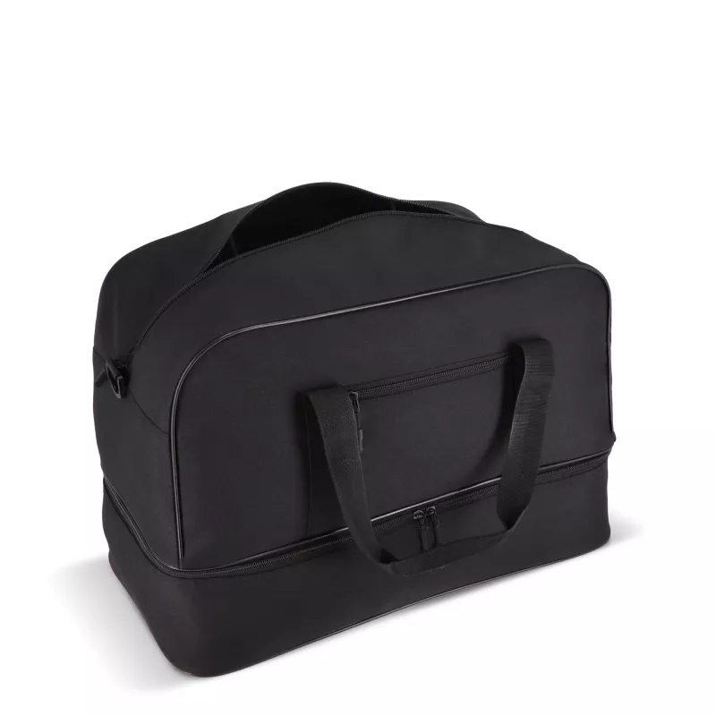 Torba sportowo-podróżna R-PET 600D 55,5 x 25 x 36 cm 50 l - czarny (LT95369-N0002)