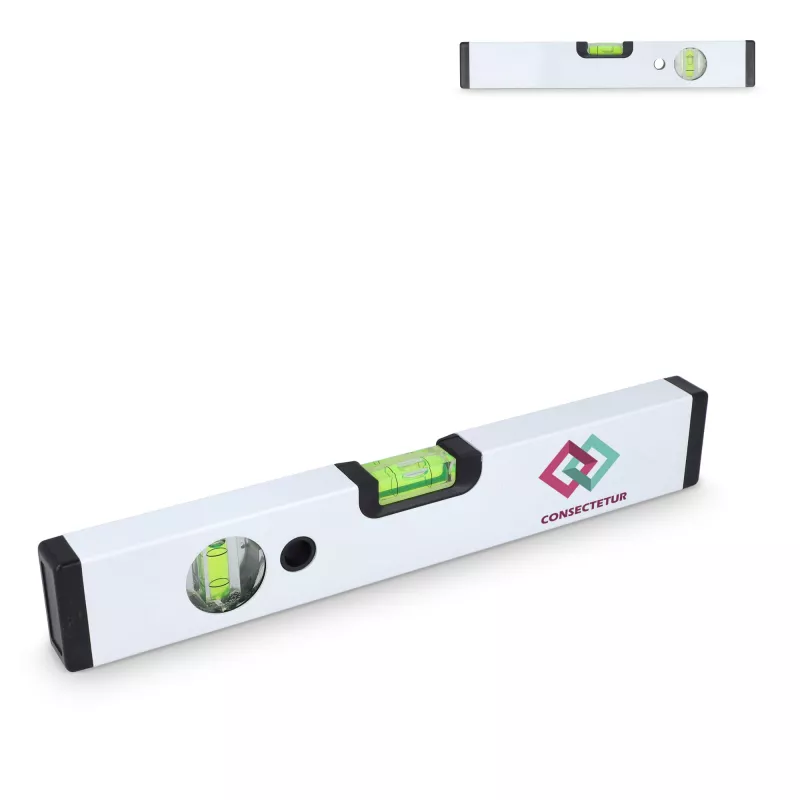 Poziomnica aluminiowa 30 cm - biały (LT93418-N0001)