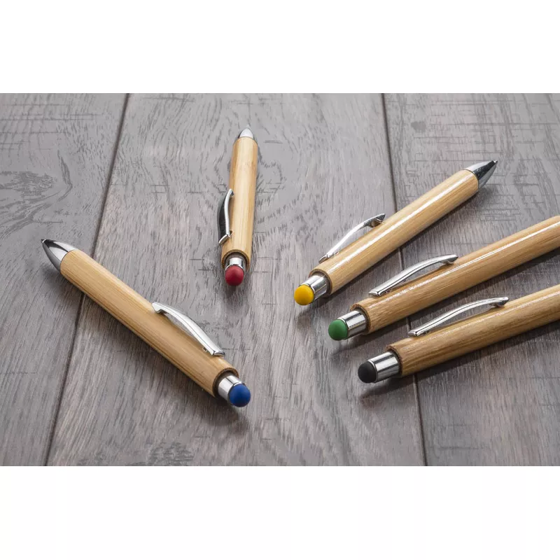 Długopis bambusowy z touch pen-em TUSO - pomarańczowy (19661-07)