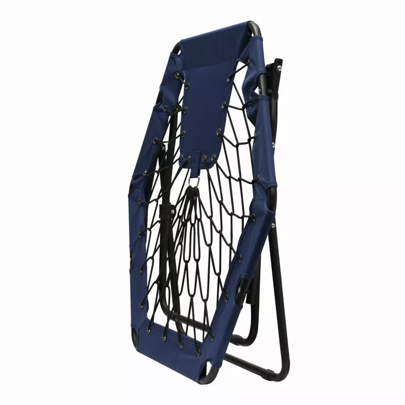 Krzesło bungee CHILL OUT - czarny, niebieski (56-0603518)