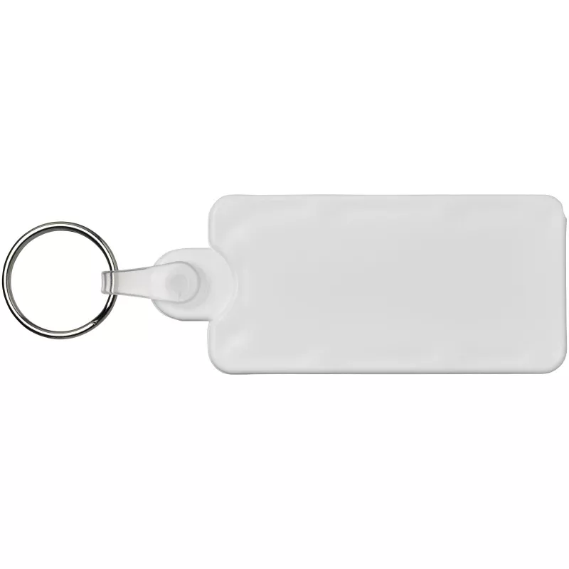 Kym brelok do kluczy z materiałów z recyklingu w kształcie narzędzia do pomiaru bieżnika opon - Biały (21019001)