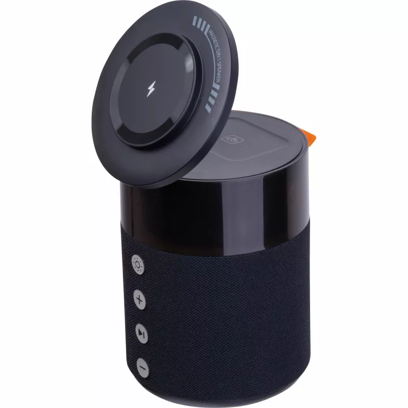 Głośnik z ładowarką bezprzewodową Ferraghini RILEY - czarny (F25503)