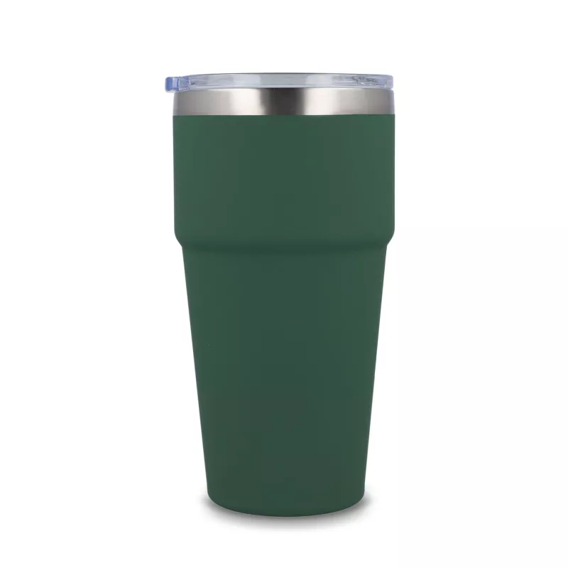 T-ceramiczny kubek do samochodu o miękkim dotyku 500ml - Oliwkowa zieleń (LT98729-N0043)