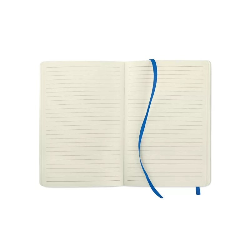 Notes A5 z recyklingu 80 kartek w linię BRETA - Niebieski (MO2118-37)