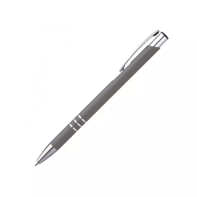 Długopis metalowy soft touch NEW JERSEY - grafitowy (055577)