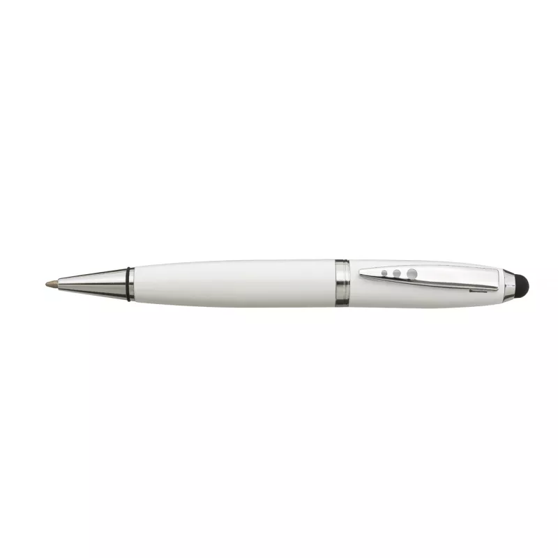 Długopis ze stali nierdzewnej TOUCH DOWN - biały (58-8113001)