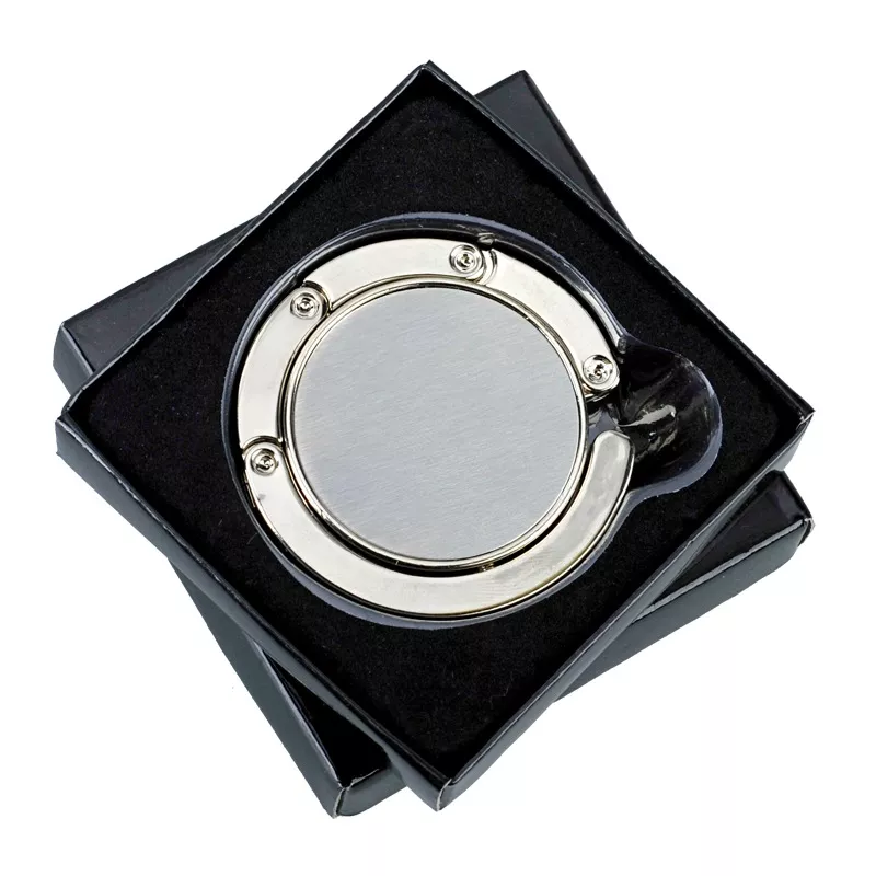 Składany wieszak na torebkę Glamour - srebrny (R73535.01)