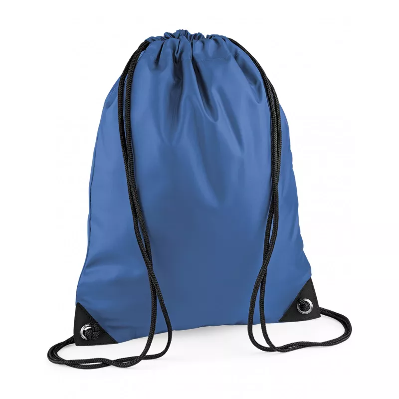 Reklamowy plecak na sznurkach  poliestrowy BagBase BG10, 34 x 45 cm - Sapphire Blue (BG10-SAPPHIRE BLUE)