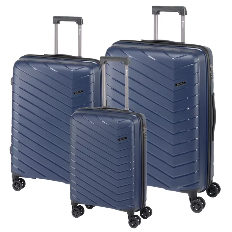 Zestaw walizek ORLANDO - niebieski (56-2210009)