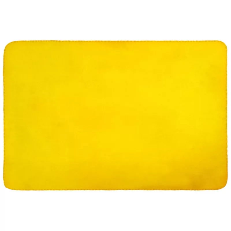 Koc polarowy 180 x 120 cm 170g/m² - żółty (6690208)