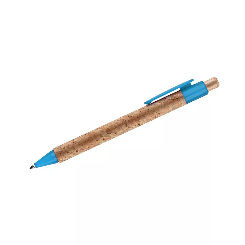 Długopis z naturalnego korka KORTE - błękitny (19632-08)