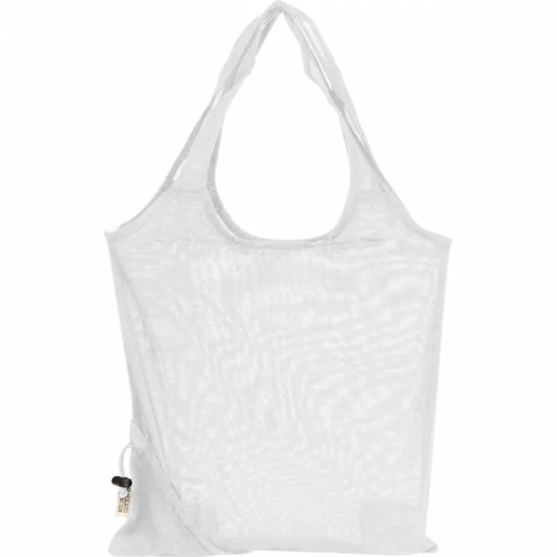 Składana torba z bawełny i poliestru z recyklingu 118 g/m² ANJA - biały (6526206)