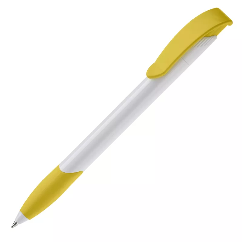 Długopis Apollo (kolor nietransparentny) - biało / żółty (LT87100-N0141)