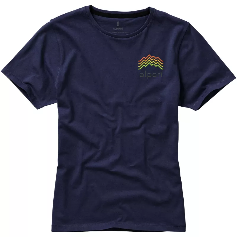 Damski t-shirt Nanaimo z krótkim rękawem - Granatowy (38012-navy)