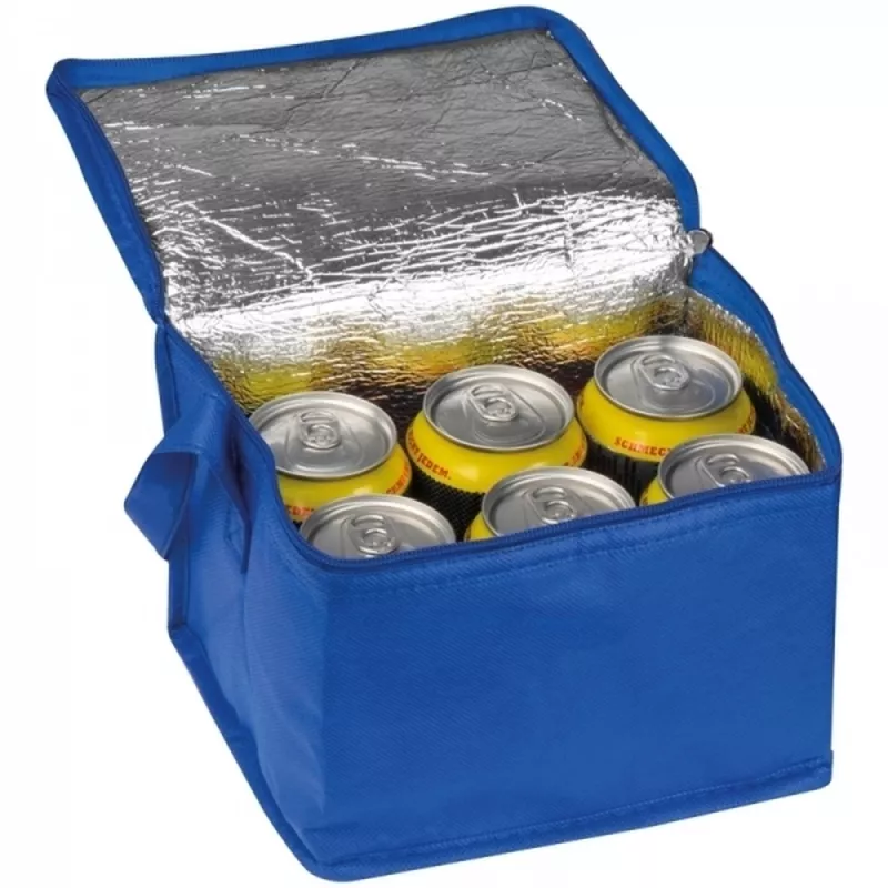 Torba termiczna non woven na 6 puszek 330 ml NIEBY - niebieski (154204)