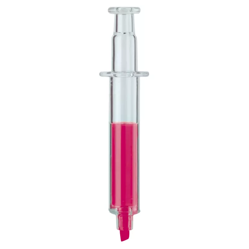 Zakreślacz- strzykawka - różowy transparentny (LT81458-N0476)