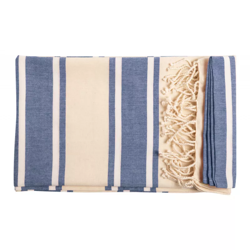 Ręcznik plażowy 90 x 180 cm Yistal 100% bawełna org. 110 g/m² - niebieski (AP721622-06)