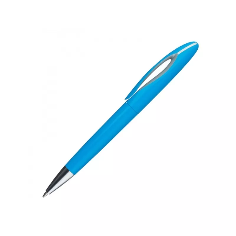 Długopis plastikowy z obrotowym mechanizmem FAIRFIELD - jasnoniebieski (353924)