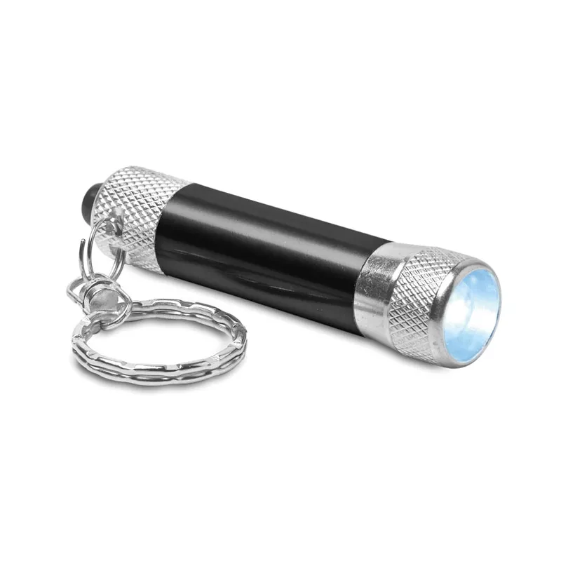 Brelok latarka LED aluminiowy ARIZO - Czarny (MO8622-03)
