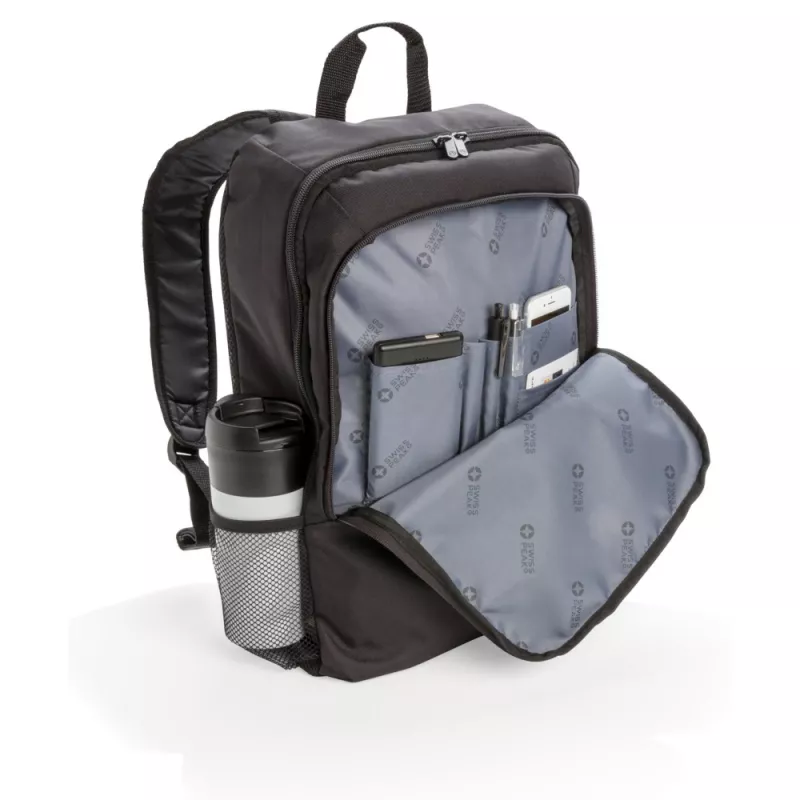 Biznesowy plecak na laptopa 17" Swiss Peak - czarny (P762.220)