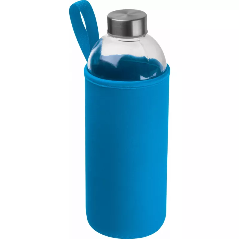 Butelka szklana 1000 ml w neoprenowym etui - jasnoniebieski (6242724)