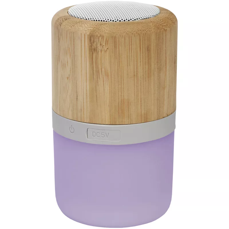 Bambusowy głośnik Bluetooth® Aurea z podświetleniem  - Drewno (12415171)