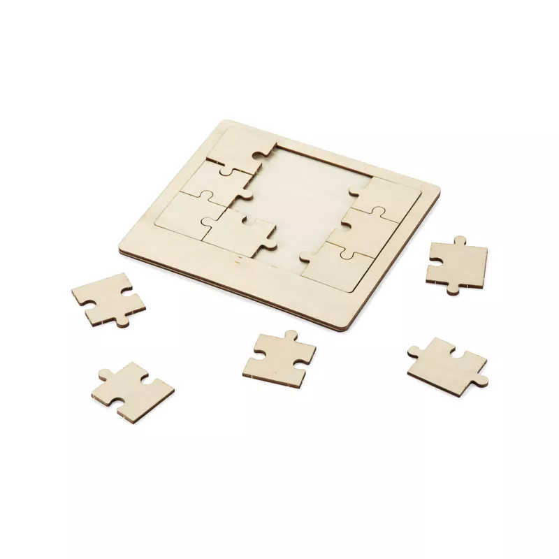 Puzzle drewniane WOODSY - beżowy (naturalny) (15019-17)