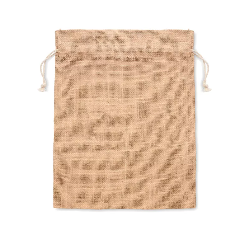 Torba prezentowa z juty 25x32 cm JUTE MEDIUM - Bezowy (MO9929-13)