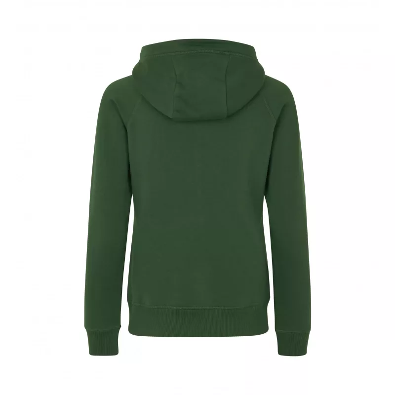 Bluza damska z kapturem ID CORE/zip 0639 300 g/m² - Bottle Green  (0639-BOTTLE GREEN)