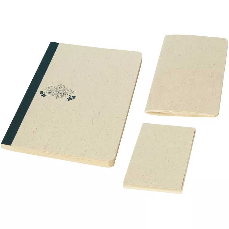 3-częściowy, biurowy zestaw upominkowy Verde z papieru z trawy - Kramowy (10778110)