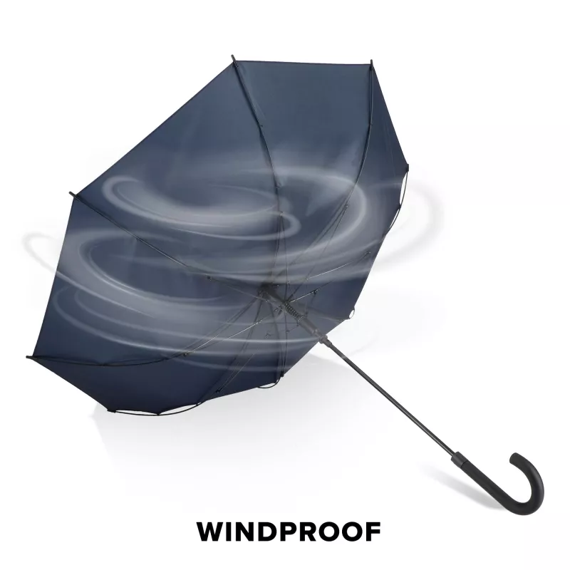 Verdure 190T Pongee 23""Wiatroodporny parasol zuchwytem, automatyczny - ciemnoniebieski (LT97119-N0010)